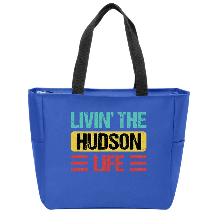 Hudson Name Zip Tote Bag