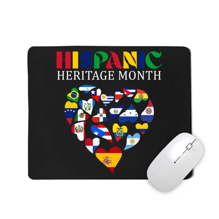 Happy National Hispanic Heritage Month All Countries Mousepad