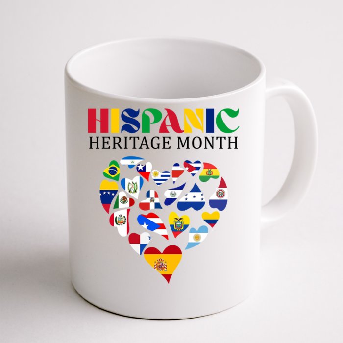 Happy National Hispanic Heritage Month All Countries Front & Back Coffee Mug