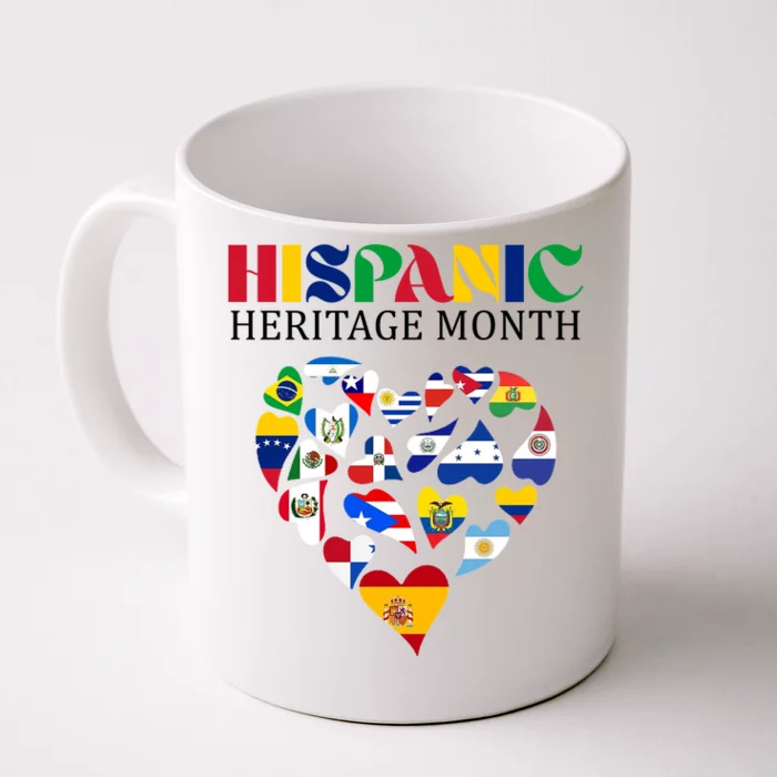 Happy National Hispanic Heritage Month All Countries Front & Back Coffee Mug