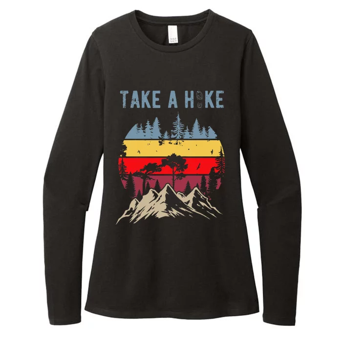 Hiking Nature Hike Hiker Outdoor Funny Take A Hike Womens CVC Long Sleeve Shirt