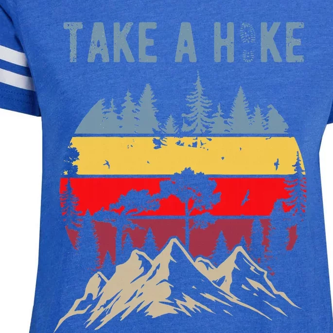 Hiking Nature Hike Hiker Outdoor Funny Take A Hike Enza Ladies Jersey Football T-Shirt