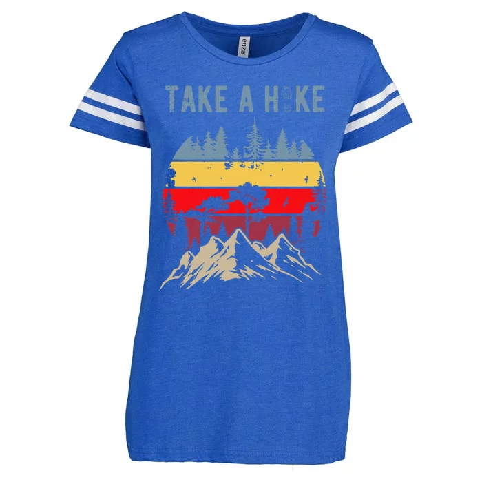 Hiking Nature Hike Hiker Outdoor Funny Take A Hike Enza Ladies Jersey Football T-Shirt