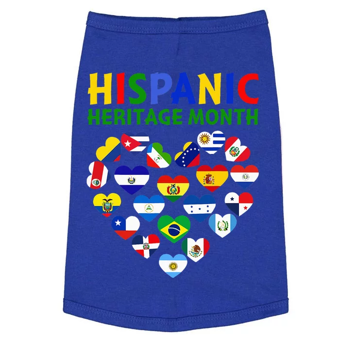 Happy National Hispanic Heritage Month All Countries Heart Doggie Tank