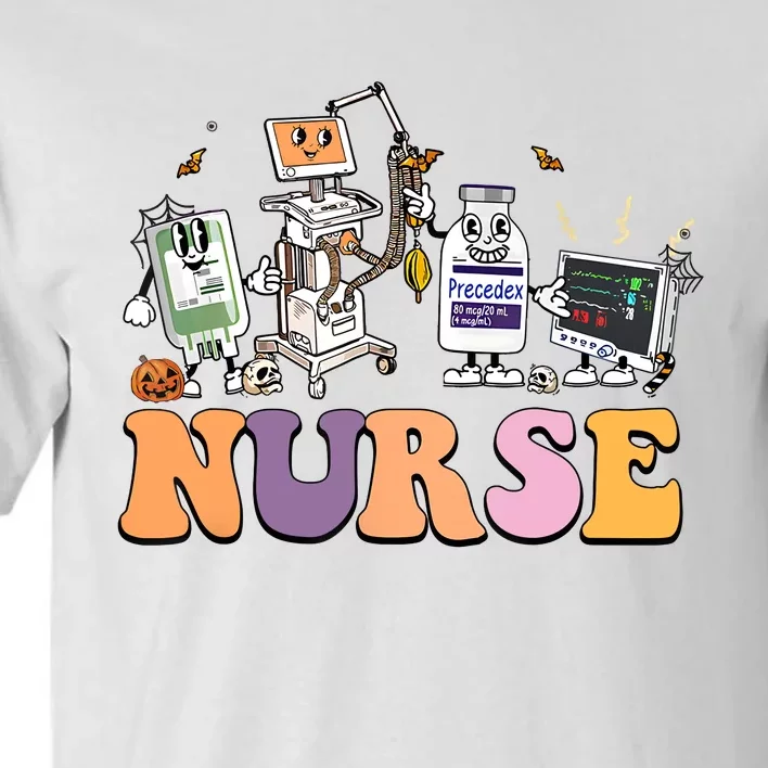 Halloween Nurse Icu Nicu Nurse Er Rn Picu Nursing Tall T-Shirt