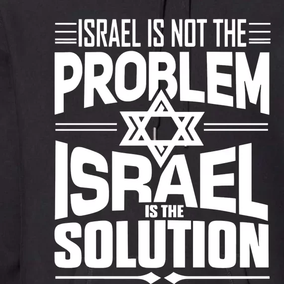 Hananya Naftali Israel Is Not The Problem Israel Solution Premium Hoodie