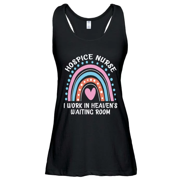 Hospice Nurse I Work In Heaven's Waiting Room Nursing Day Ladies Essential Flowy Tank