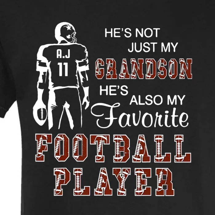 HeS Not Just My Grandson HeS Favorite Football Player Garment-Dyed Heavyweight T-Shirt