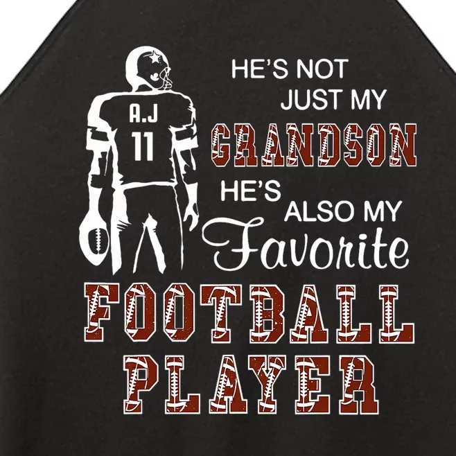 HeS Not Just My Grandson HeS Favorite Football Player Women’s Perfect Tri Rocker Tank