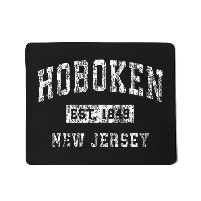 Hoboken New Jersey Nj Vintage Established Sports Mousepad