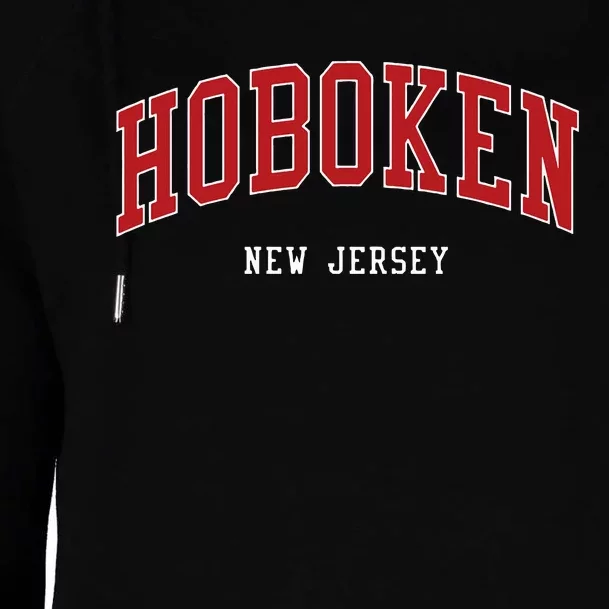 Hoboken New Jersey College University Style Womens Funnel Neck Pullover Hood