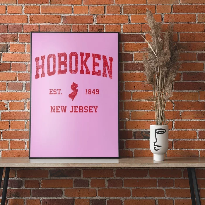 Hoboken New Jersey Nj Vintage Sports Poster