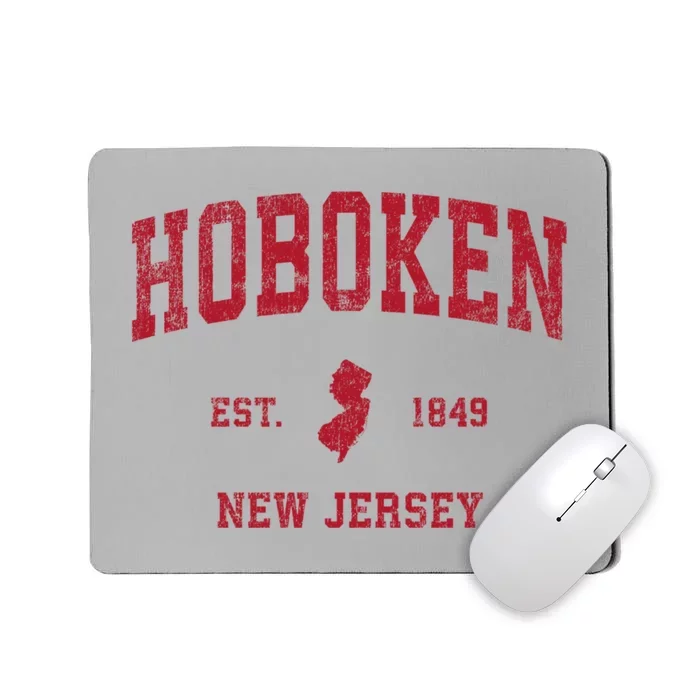 Hoboken New Jersey Nj Vintage Sports Mousepad