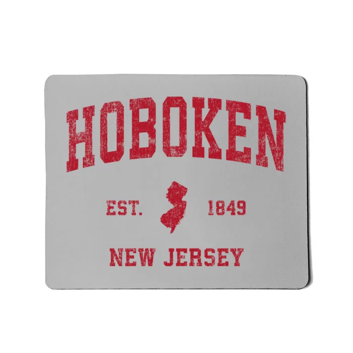 Hoboken New Jersey Nj Vintage Sports Mousepad