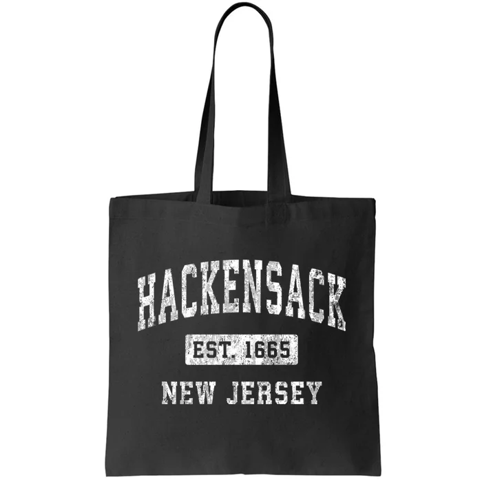 Hackensack New Jersey Nj Vintage Established Sports Tote Bag