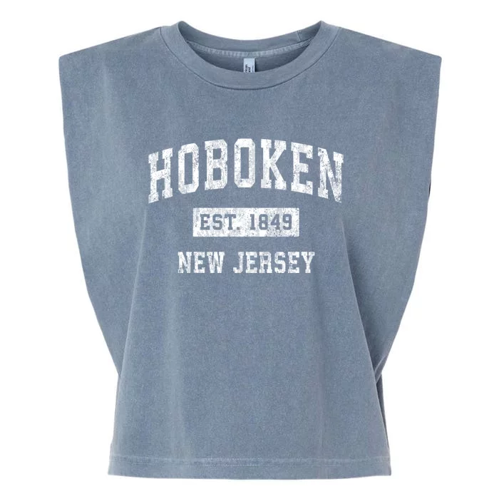 Hoboken New Jersey Nj Vintage Sports Garment-Dyed Women's Muscle Tee