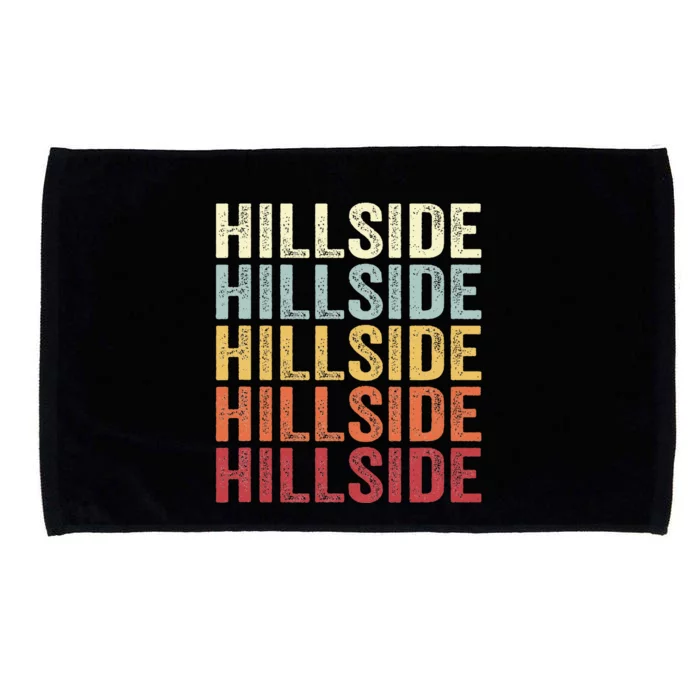 Hillside New Jersey Hillside Nj Retro Vintage Microfiber Hand Towel