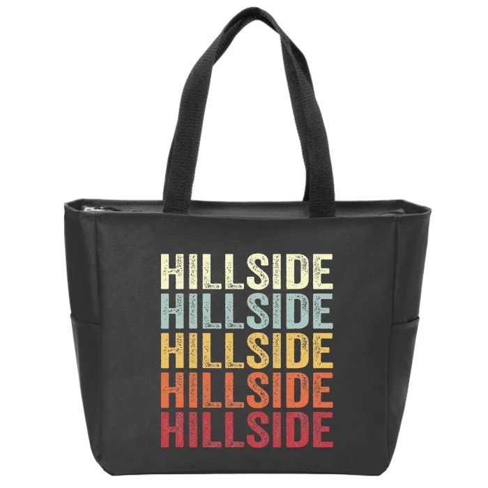 Hillside New Jersey Hillside Nj Retro Vintage Zip Tote Bag