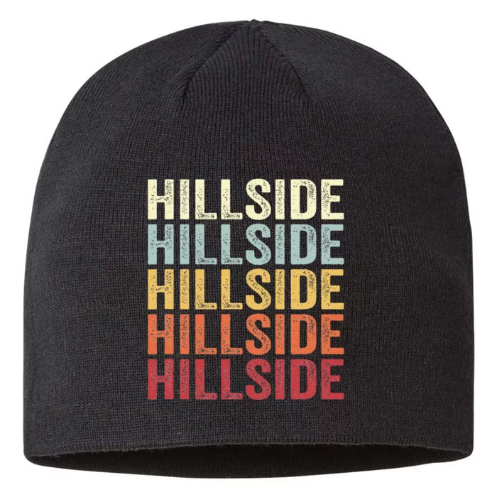 Hillside New Jersey Hillside Nj Retro 8 1/2in Sustainable Knit Beanie