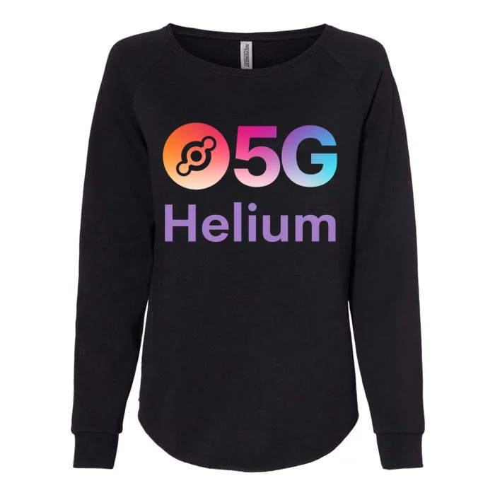 Helium Network Logo, Helium Crypto, HNT Token, Helium Logo 5G Womens California Wash Sweatshirt