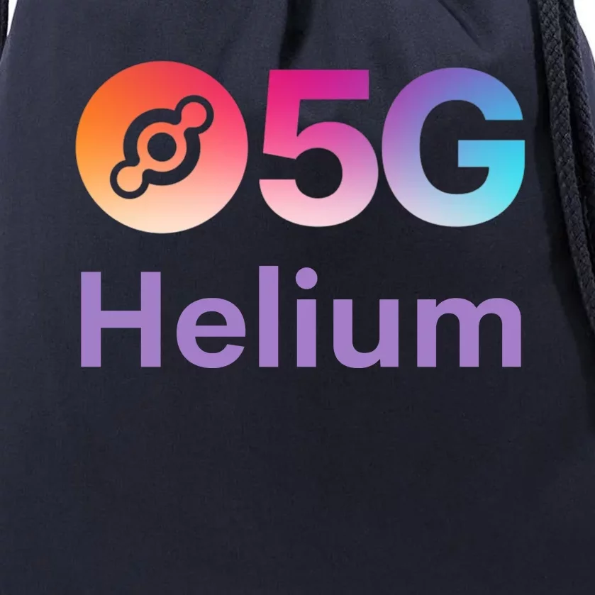 Helium Network Logo, Helium Crypto, HNT Token, Helium Logo 5G Drawstring Bag