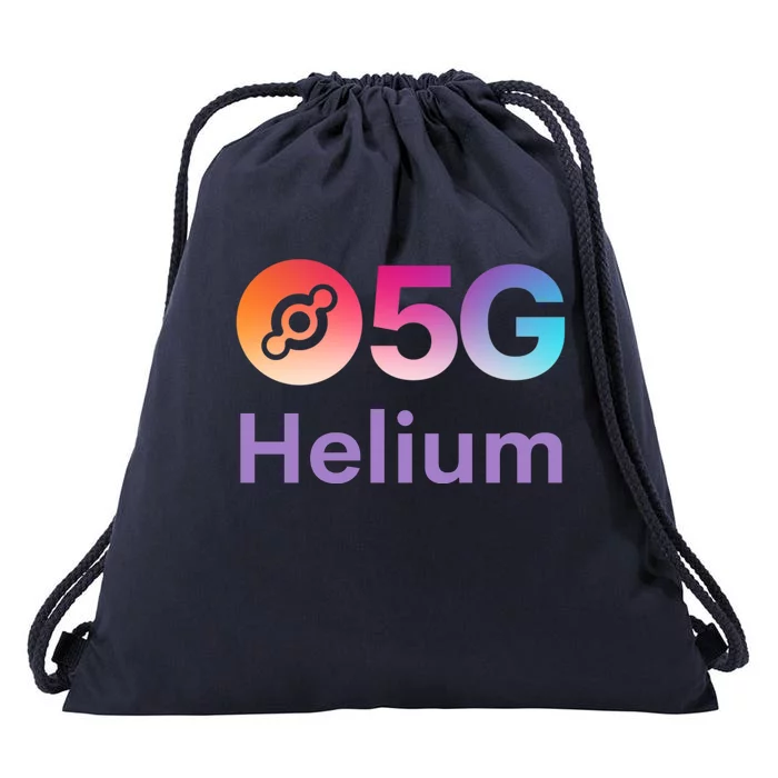 Helium Network Logo, Helium Crypto, HNT Token, Helium Logo 5G Drawstring Bag