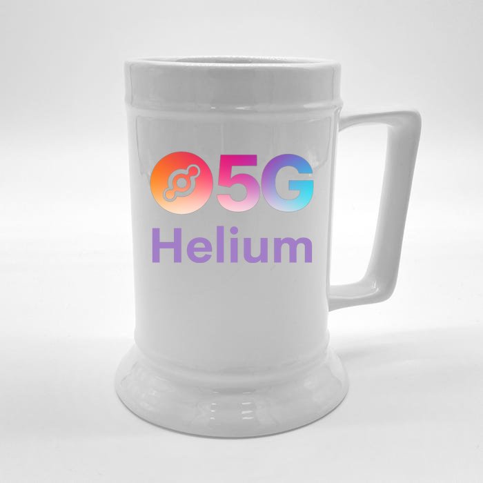 Helium Network Logo, Helium Crypto, HNT Token, Helium Logo 5G Front & Back Beer Stein