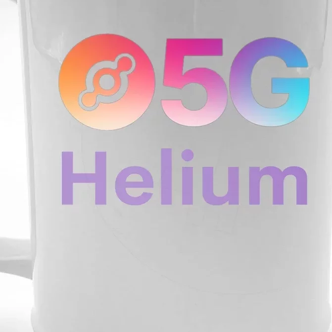 Helium Network Logo, Helium Crypto, HNT Token, Helium Logo 5G Front & Back Beer Stein