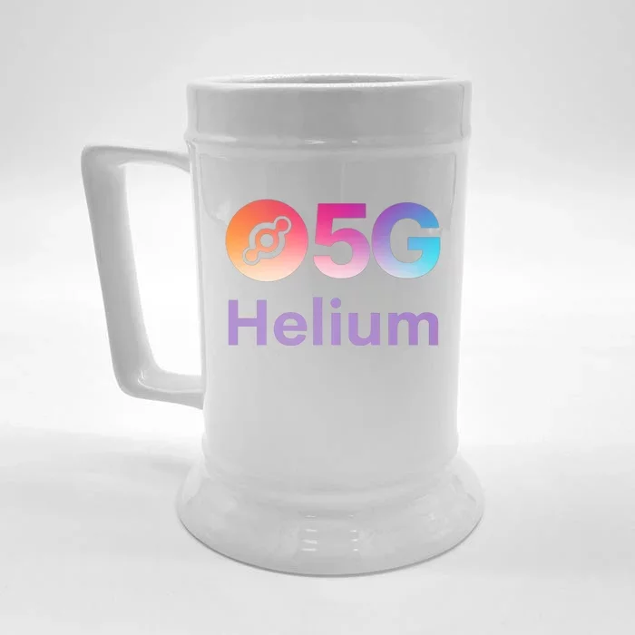 Helium Network Logo, Helium Crypto, HNT Token, Helium Logo 5G Front & Back Beer Stein