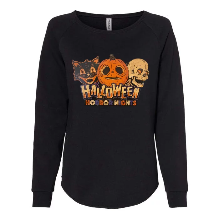 Horror Nights Lil’ Boo Halloween Womens California Wash Sweatshirt