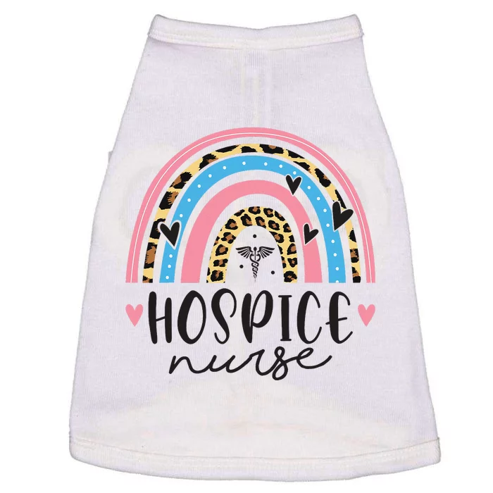 Hospice Nursing Leopard Rainbow RN Registered Hospice Nurse Doggie Tank