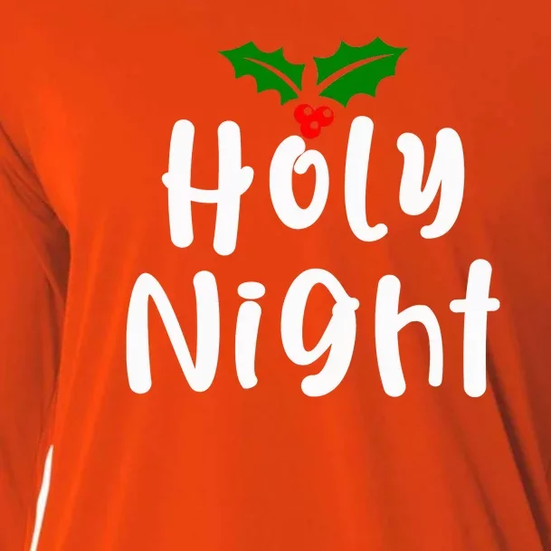 Holy Night | Merry Christmas Cooling Performance Long Sleeve Crew