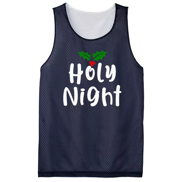 Holy Night | Merry Christmas Mesh Reversible Basketball Jersey Tank