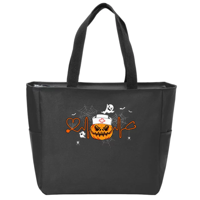 Halloween Nurse Medical Halloween Nursing Zip Tote Bag