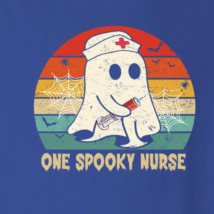 Halloween Nurse Meaningful Gift One Spooky Nurse Halloween Scrub Rn Funny Gift Toddler Long Sleeve Shirt