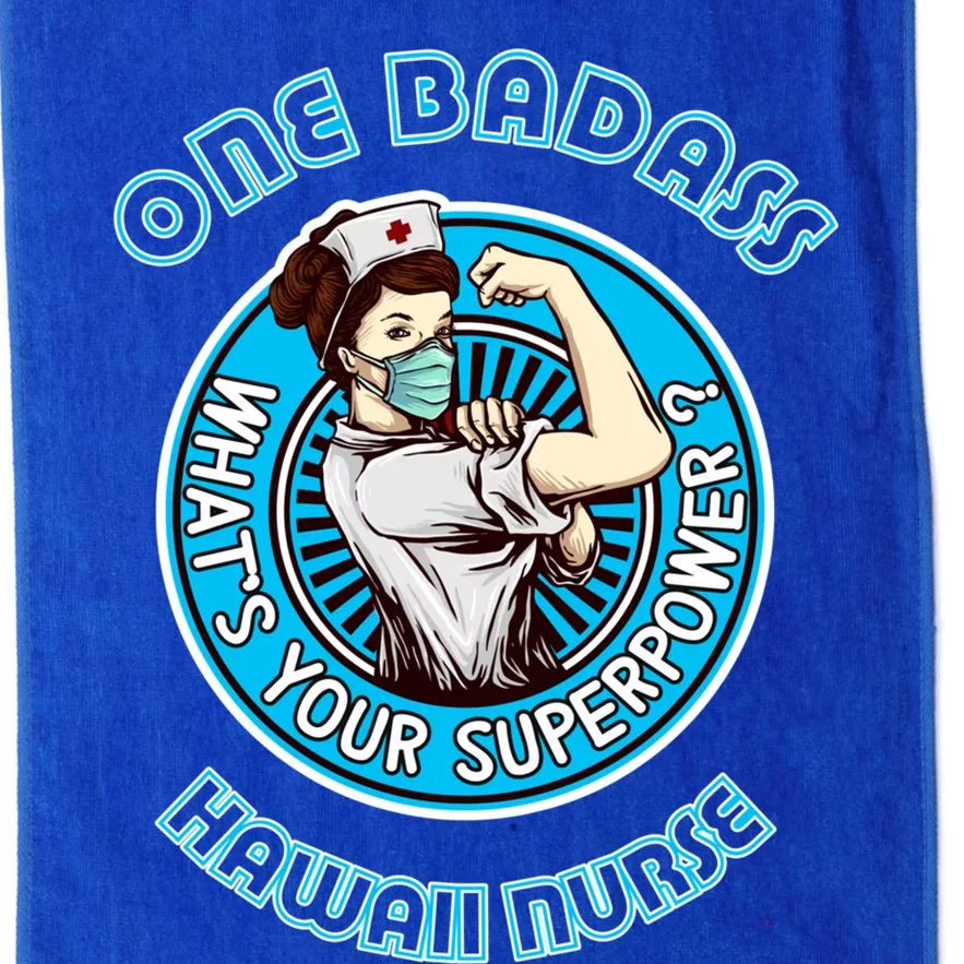 Hawaii Nurse Meaningful Gift Whats Your Superpower Medical Gift Meaningful Gift Platinum Collection Golf Towel