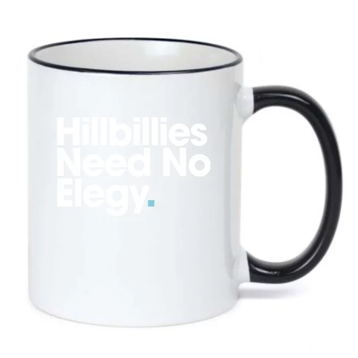 Hillbillies Need No Elegy Black Color Changing Mug