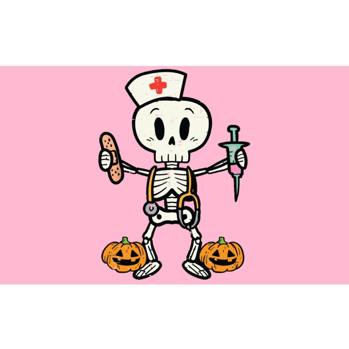 Halloween Nicu Nurse Skeleton Scrub Top Costume Bumper Sticker