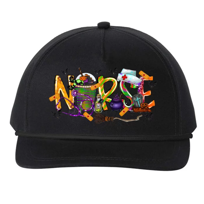 Halloween Nurse Nursing Health Care Snapback Five-Panel Rope Hat