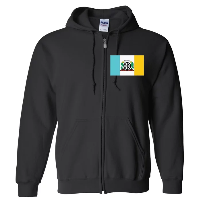 HOPI NATION NATIVE AMERICAN INDIAN FLAG RESERVATION ARIZONA Full Zip Hoodie