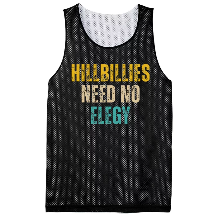 Hillbillies Need No Elegy Mesh Reversible Basketball Jersey Tank