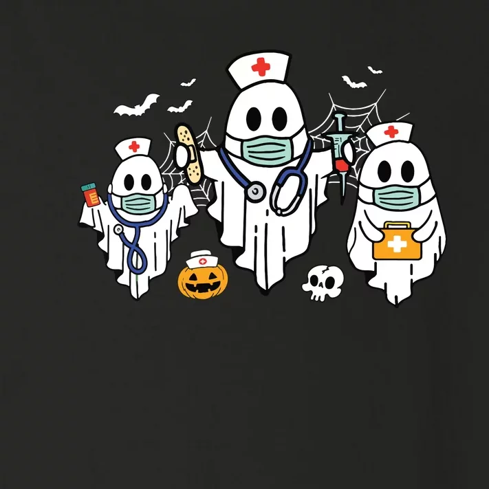 Halloween Nurse Nursing Funny Health Worker Rn Ghost Nurse Toddler Long Sleeve Shirt