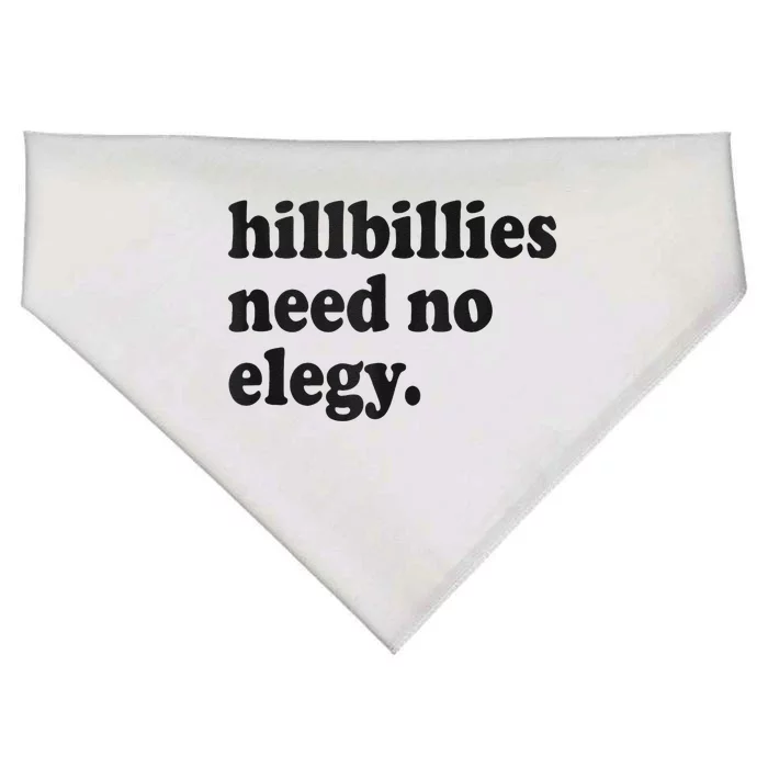 Hillbillies Need No Elegy Groovy USA-Made Doggie Bandana