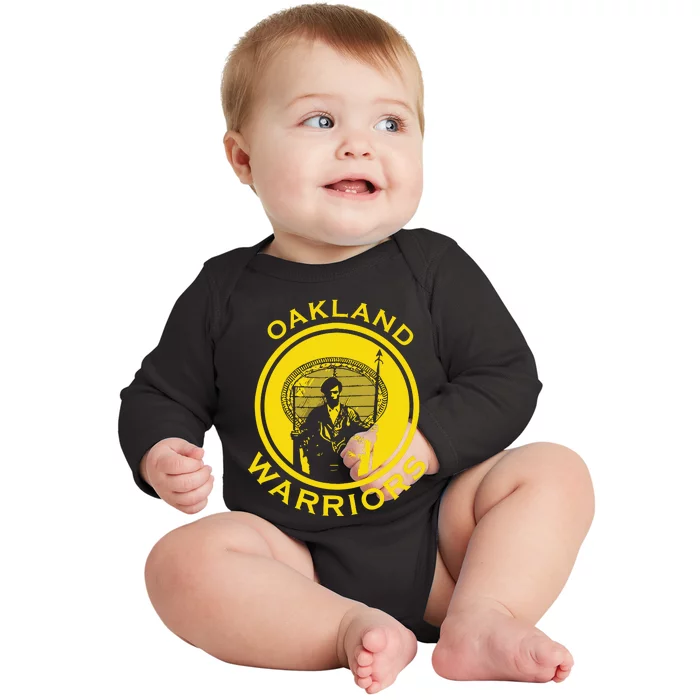 Huey Newton Oakland Warriors Baby Long Sleeve Bodysuit