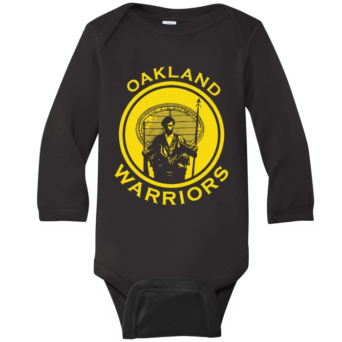 Huey Newton Oakland Warriors Baby Long Sleeve Bodysuit