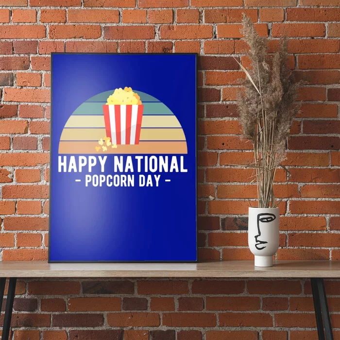 Happy National Popcorn Day Cool Gift Poster