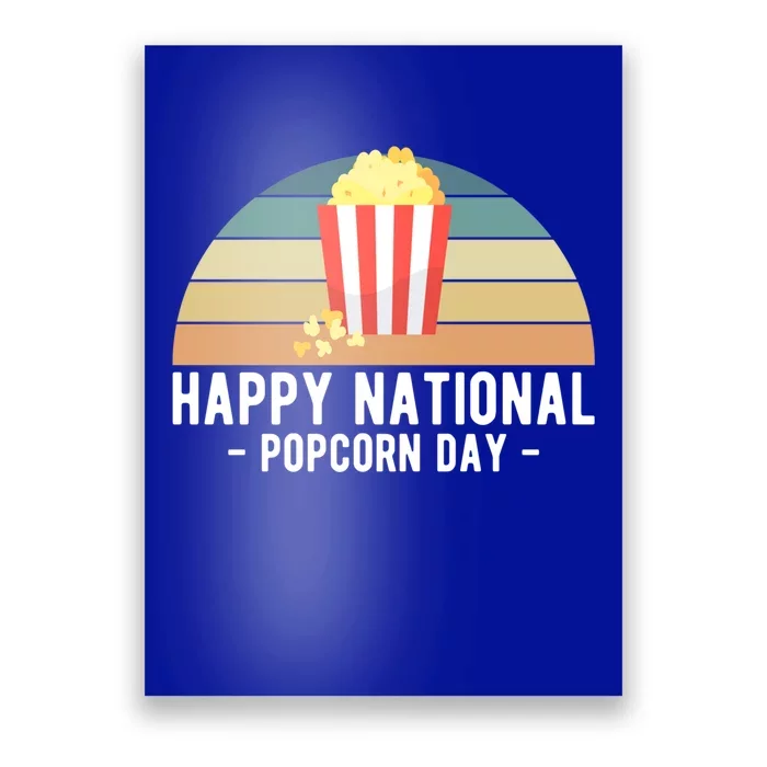 Happy National Popcorn Day Cool Gift Poster