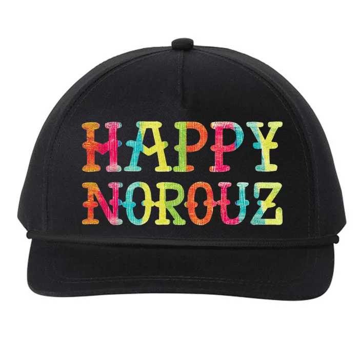 Happy Norouz Persian New Year Eyd Norooz Iran Nowruz Spring Snapback Five-Panel Rope Hat