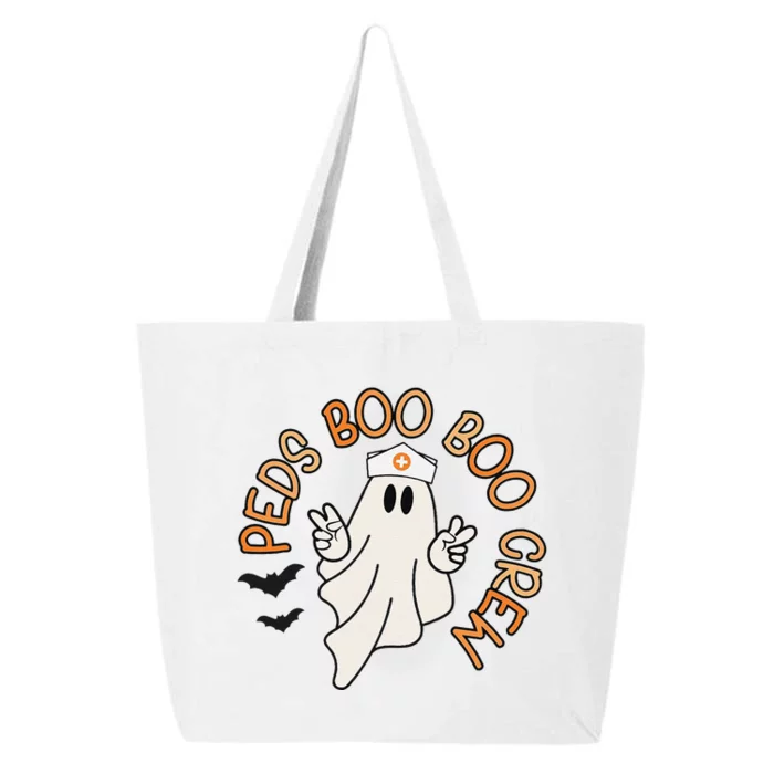 Halloween Nurse Peds Boo Boo Crew Pediatric Nurse Ghost Fall 25L Jumbo Tote