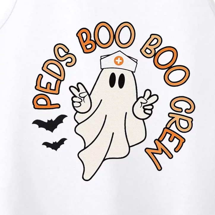 Halloween Nurse Peds Boo Boo Crew Pediatric Nurse Ghost Fall Performance Tank